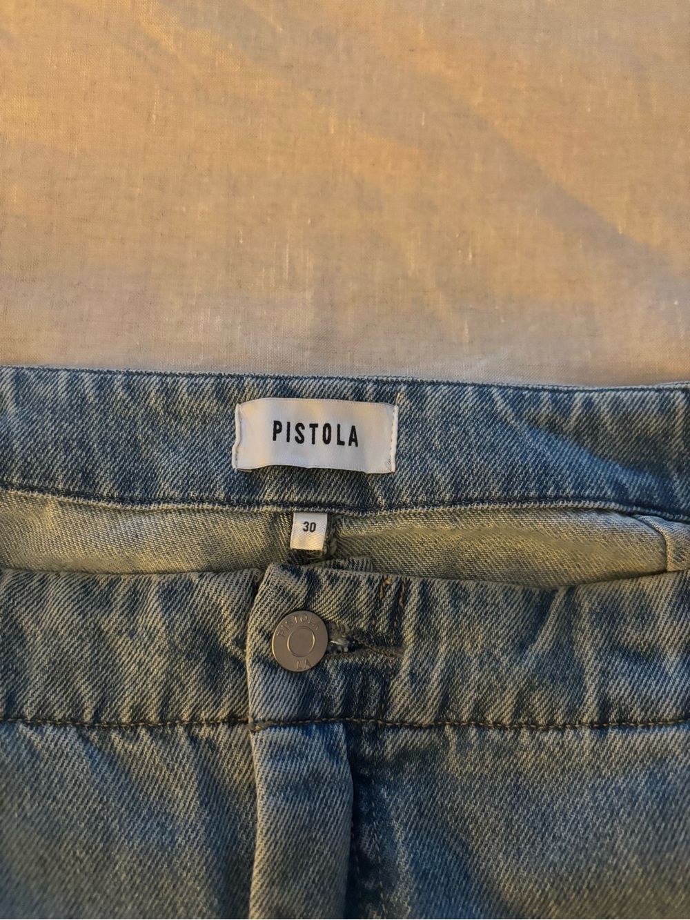 Pistola high rise wide leg barrel denim trousers - Picture 4 of 9